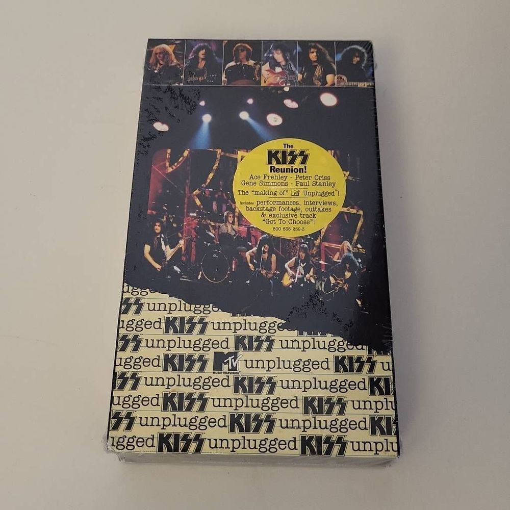 Sealed Rare Vintage KISS MTV unplugged vhs